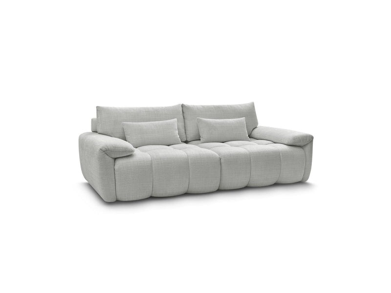 Canapé Droit Fixe 3 Places - Ivane - Tissu Texturé