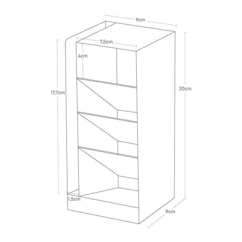 Colonne De Rangement Crayons - Blanc