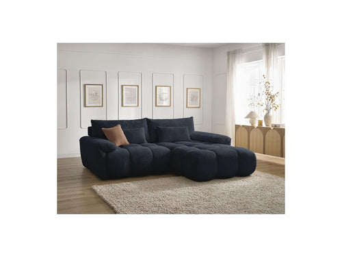 Canapé D'Angle Fixe - Ivane - Tissu Texturé - Angle Droit