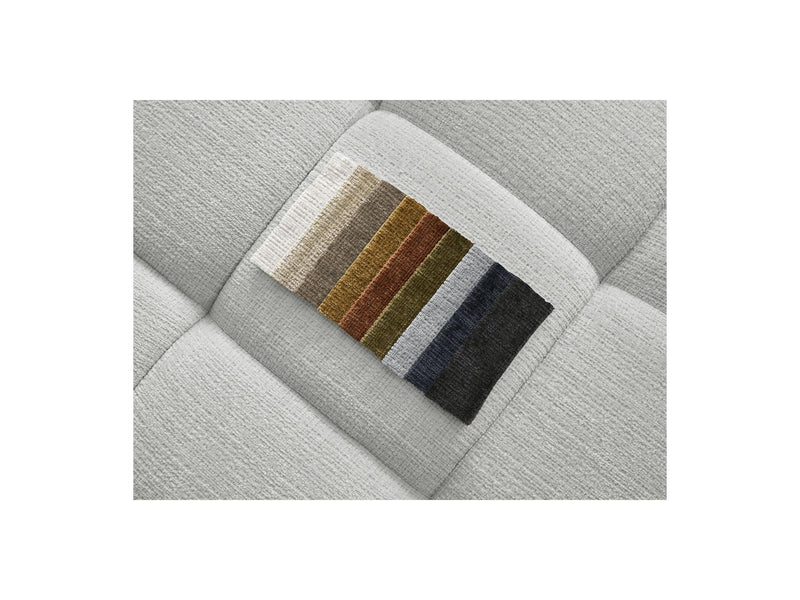 Canapé D'Angle Fixe - Ivane - Tissu Texturé - Angle Droit