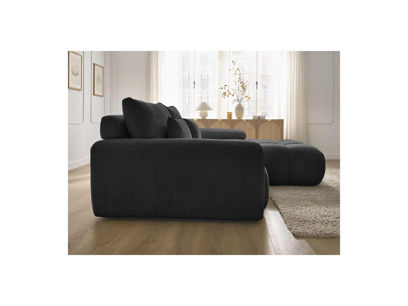 Canapé D'Angle Fixe - Ivane - Tissu Texturé - Angle Droit