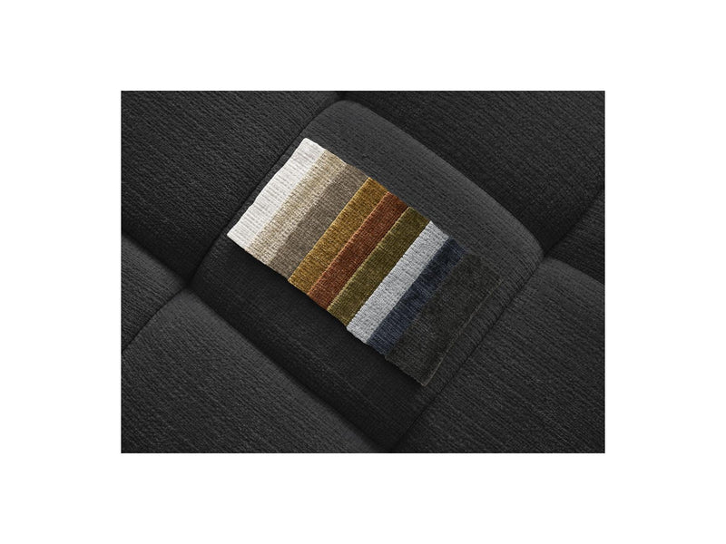 Canapé D'Angle Fixe - Ivane - Tissu Texturé - Angle Droit