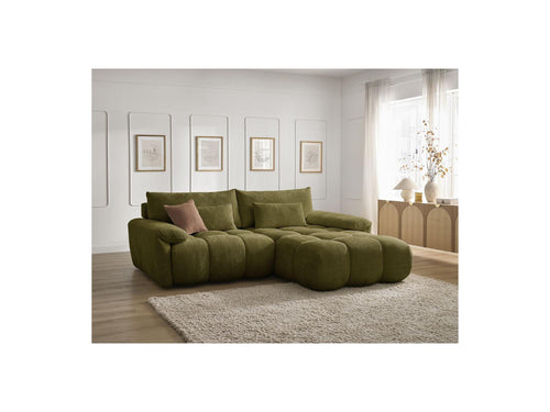 Ivane - Fixed Corner Sofa - Textured Fabric - Right Angle