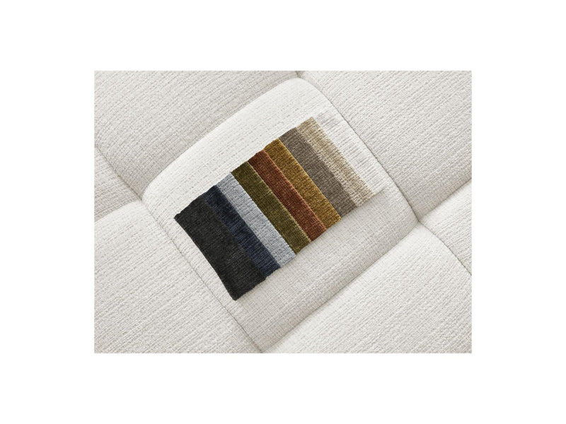 Canapé D'Angle Fixe - Ivane - Tissu Texturé - Angle Gauche