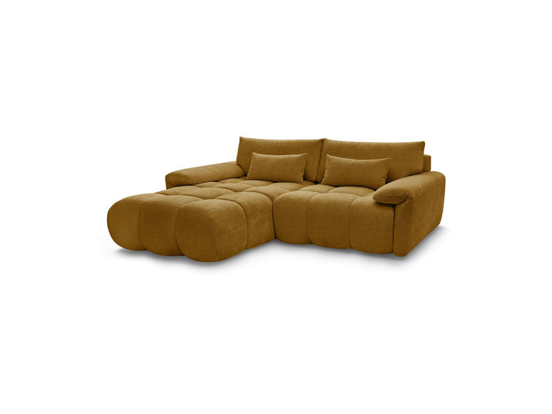 Canapé D'Angle Fixe - Ivane - Tissu Texturé - Angle Gauche