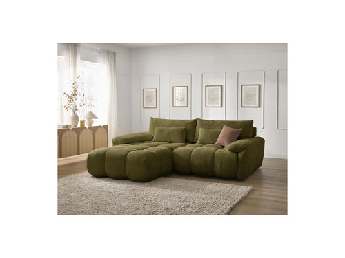 Ivane - Fixed Corner Sofa - Textured Fabric - Left Corner