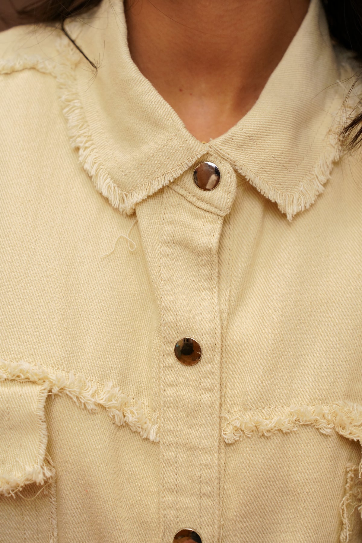 Veste Oversize "Rock&Roll" - Beige/Fuchsia