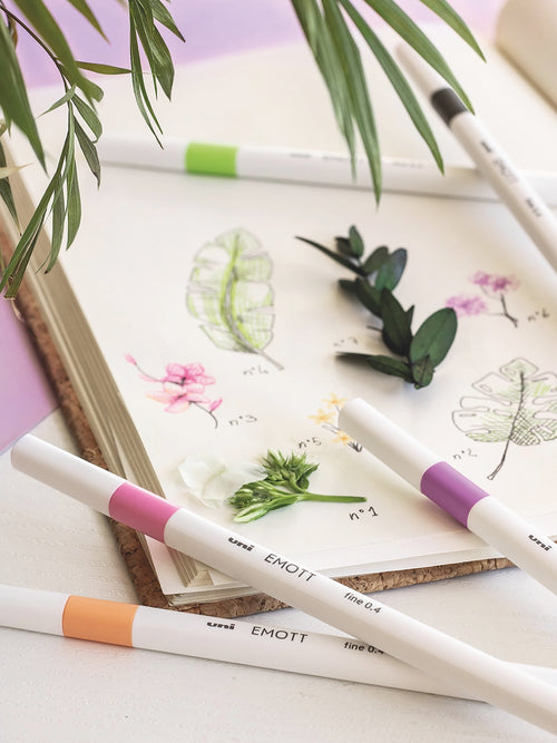 5 Feutres - Cocoon Paradise - Emott By Uni-Ball