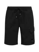 Short Cargo Côtelé Taille Élastiquée – C.P. Company – Noir