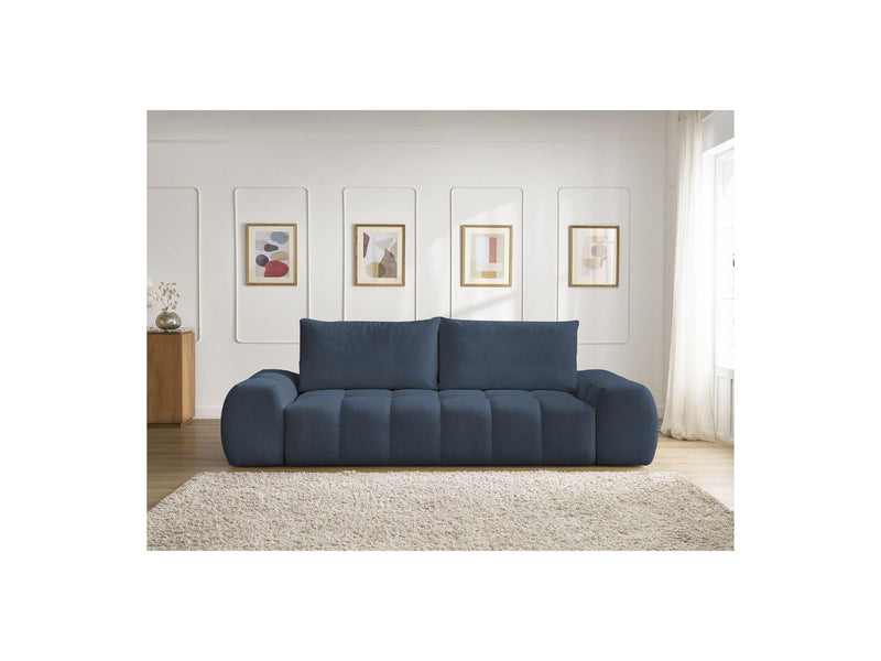 Canapé Droit Fixe 3 Places - Everest - Tissu Chiné - 2 Coussins