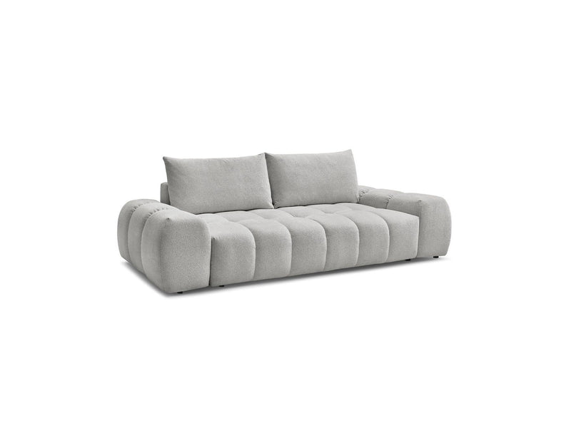 Canapé Droit Fixe 3 Places - Everest - Tissu Chiné - 2 Coussins