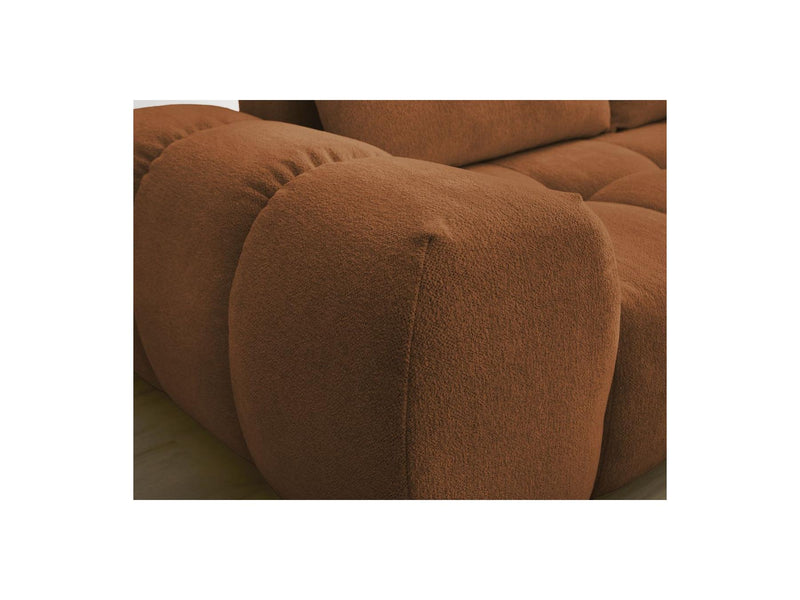 Canapé Droit Fixe 3 Places - Everest - Tissu Chiné - 2 Coussins