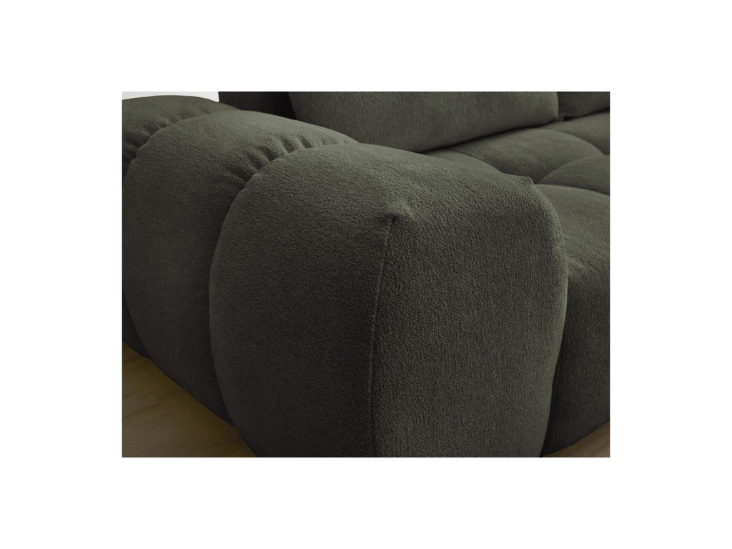 Everest - Sofá recto fijo de 3 plazas - Tejido jaspeado - 2 cojines