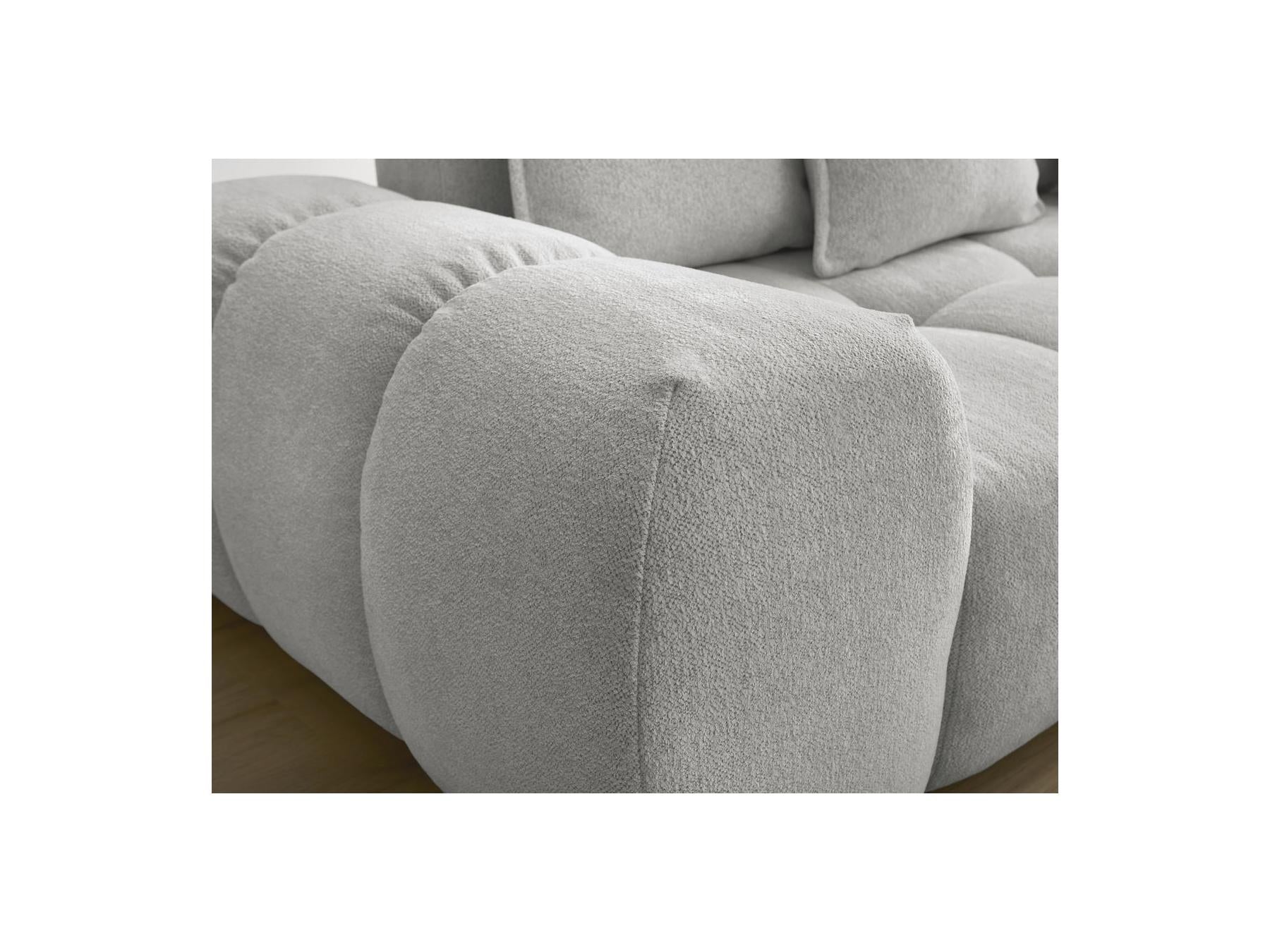 Everest - Fixed Straight 3-Seater Sofa - Mottled Fabric - 5 Cushions
