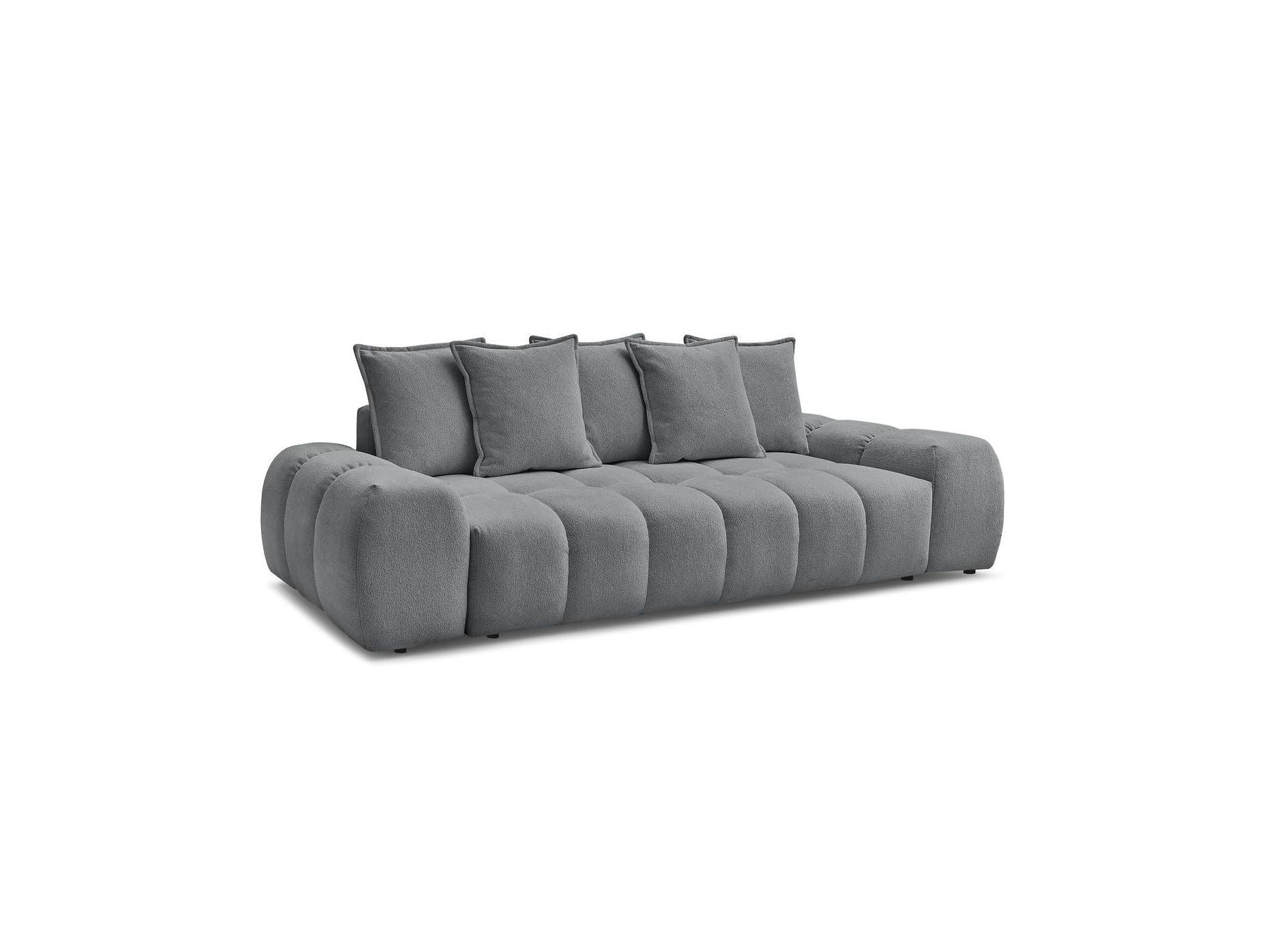 Everest - Fixed Straight 3-Seater Sofa - Mottled Fabric - 5 Cushions