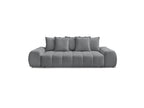 Everest - Fixed Straight 3-Seater Sofa - Mottled Fabric - 5 Cushions