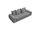 Everest - Fixed Straight 3-Seater Sofa - Mottled Fabric - 5 Cushions