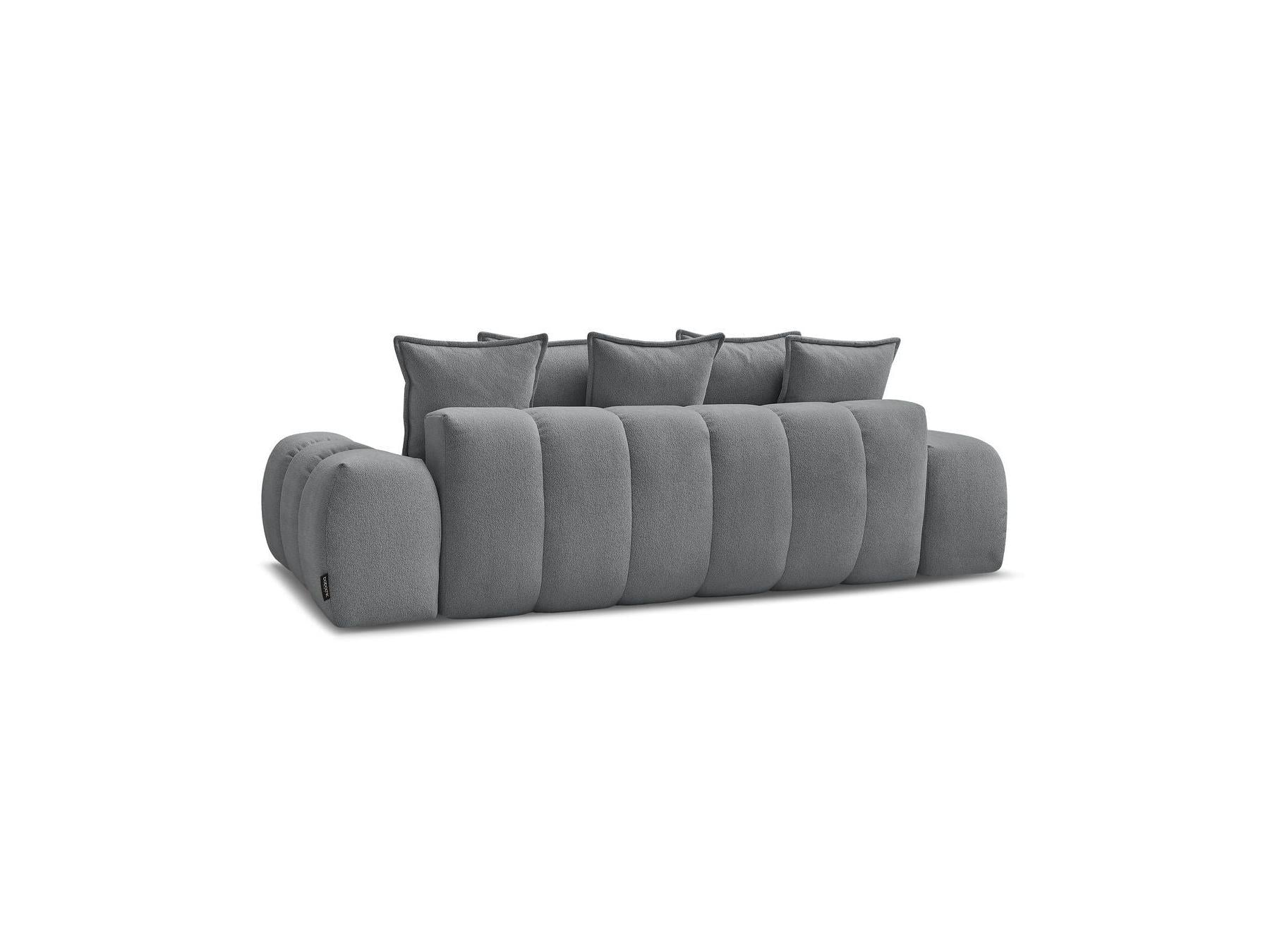 Everest - Fixed Straight 3-Seater Sofa - Mottled Fabric - 5 Cushions