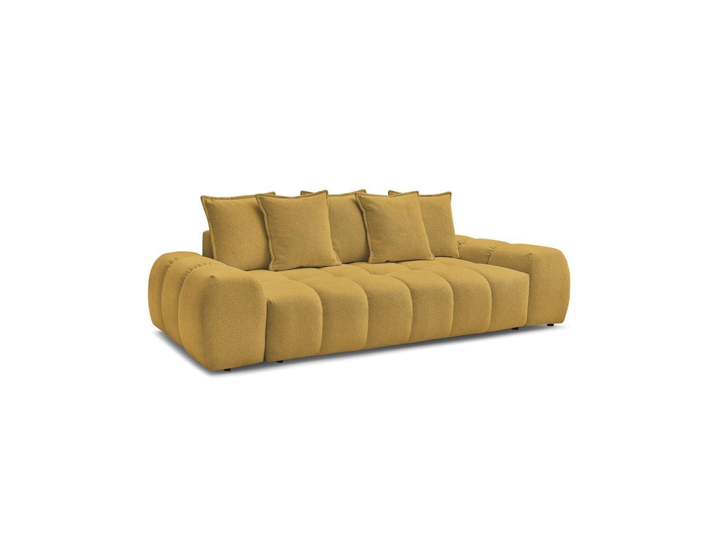 Everest - Fixed Straight 3-Seater Sofa - Mottled Fabric - 5 Cushions