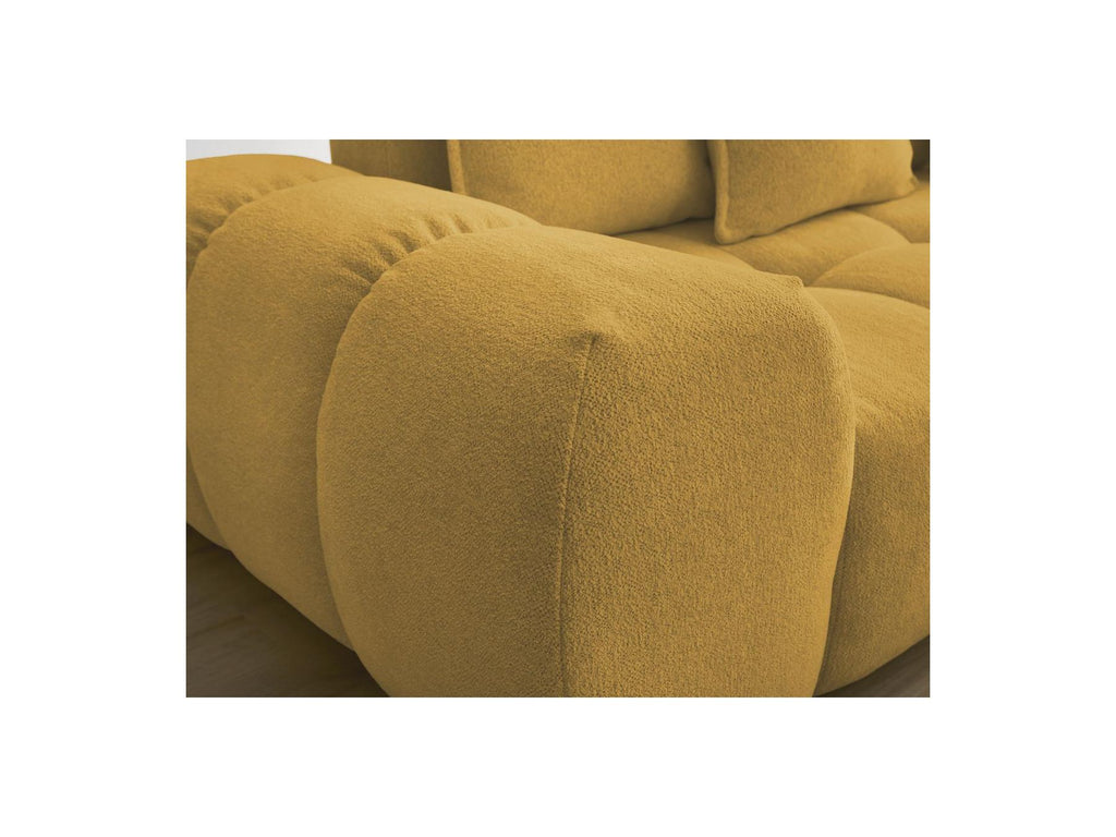 Everest - Fixed Straight 3-Seater Sofa - Mottled Fabric - 5 Cushions
