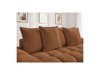 Everest - Fixed Straight 3-Seater Sofa - Mottled Fabric - 5 Cushions