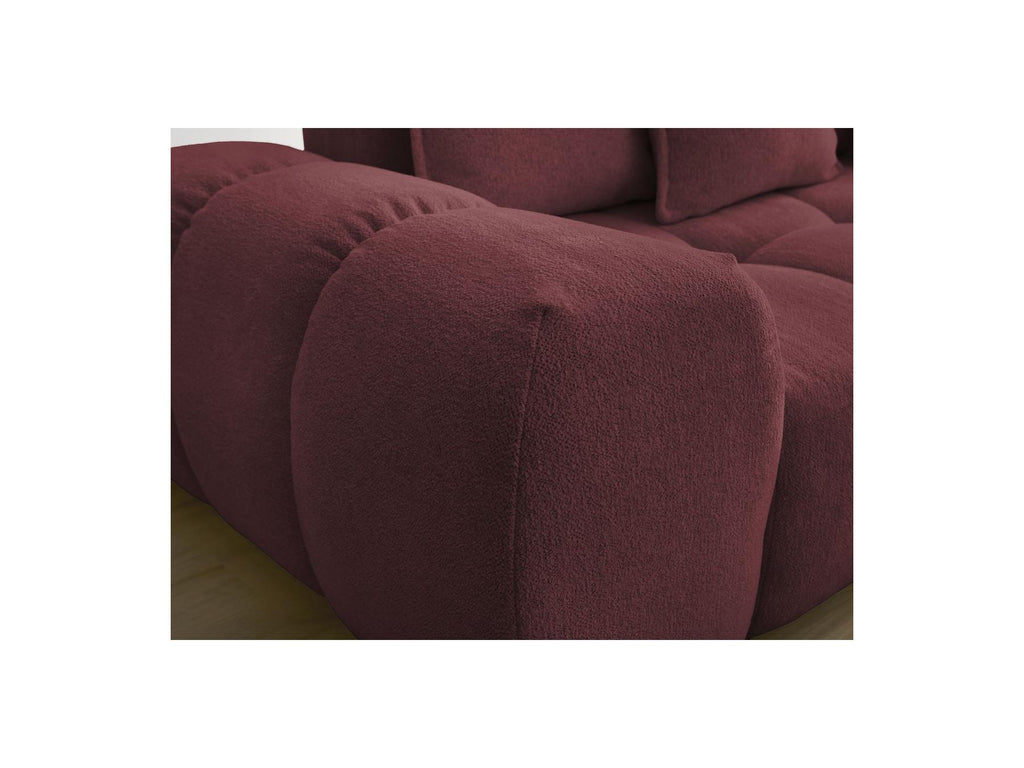 Everest - Fixed Straight 3-Seater Sofa - Mottled Fabric - 5 Cushions