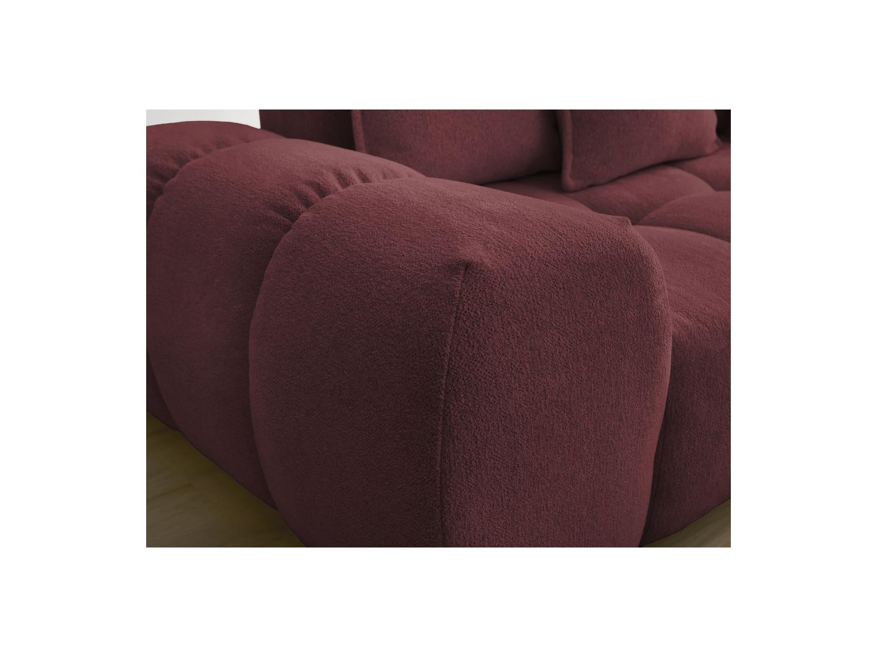 Everest - Fixed Straight 3-Seater Sofa - Mottled Fabric - 5 Cushions