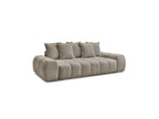 Everest - Fixed Straight 3-Seater Sofa - Mottled Fabric - 5 Cushions