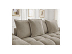 Everest - Fixed Straight 3-Seater Sofa - Mottled Fabric - 5 Cushions