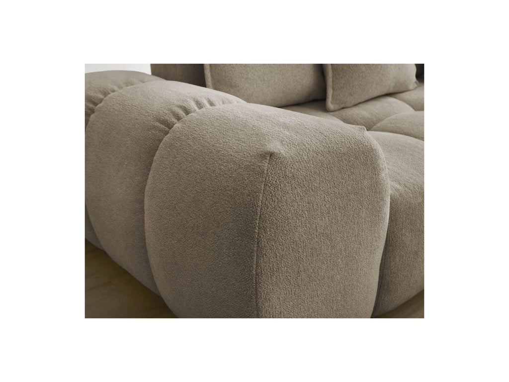 Everest - Fixed Straight 3-Seater Sofa - Mottled Fabric - 5 Cushions