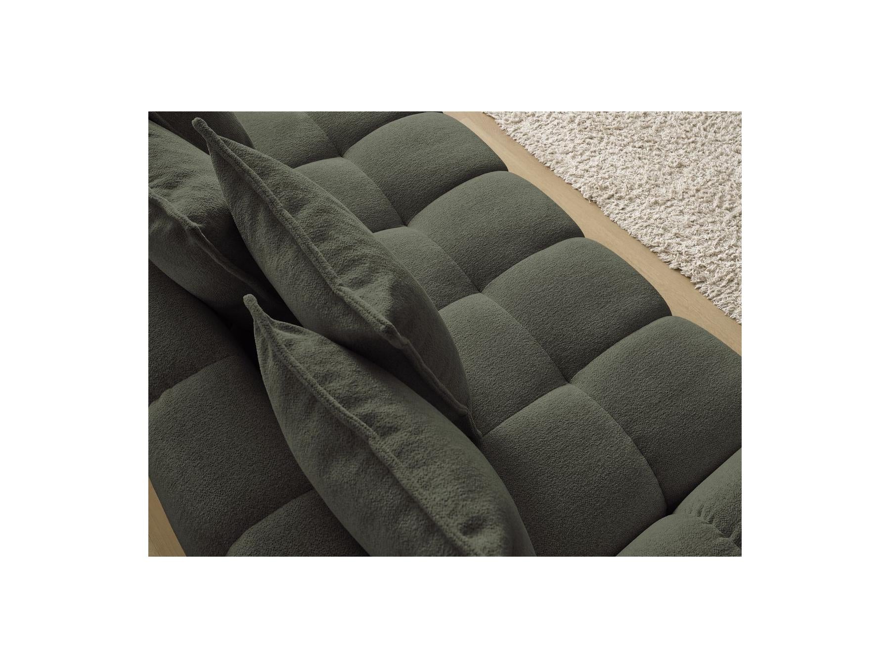 Everest - Fixed Straight 3-Seater Sofa - Mottled Fabric - 5 Cushions