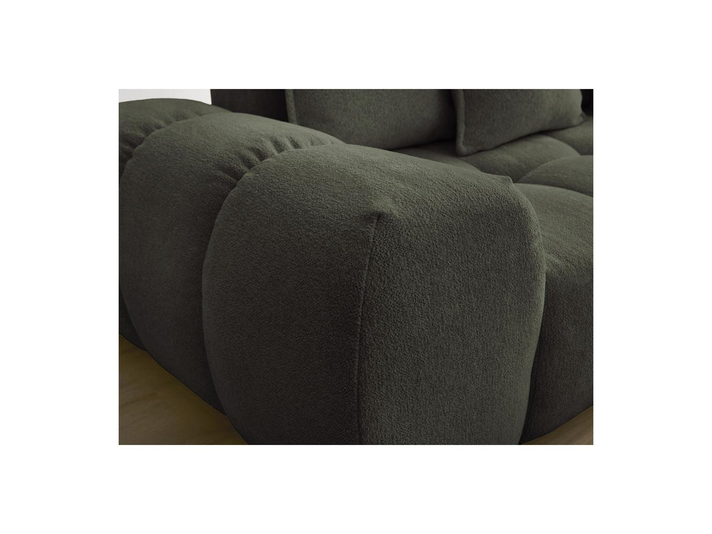 Everest - Fixed Straight 3-Seater Sofa - Mottled Fabric - 5 Cushions