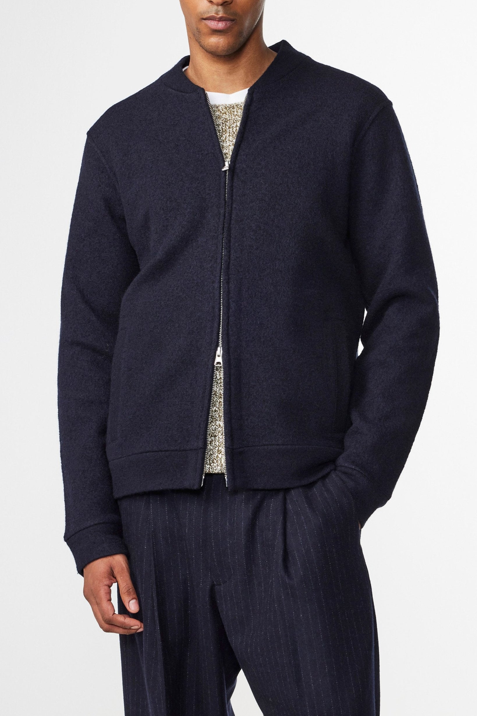 Cazadora Bomber Boiled - Navy Blue