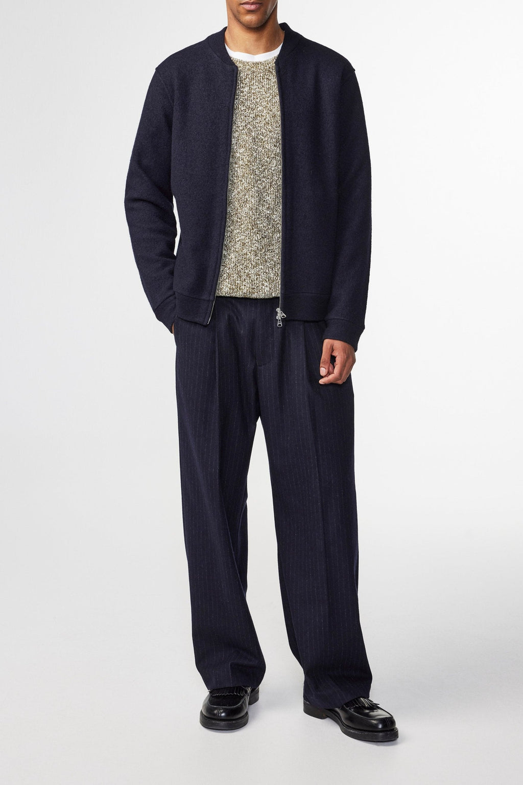 Cazadora Bomber Boiled - Navy Blue