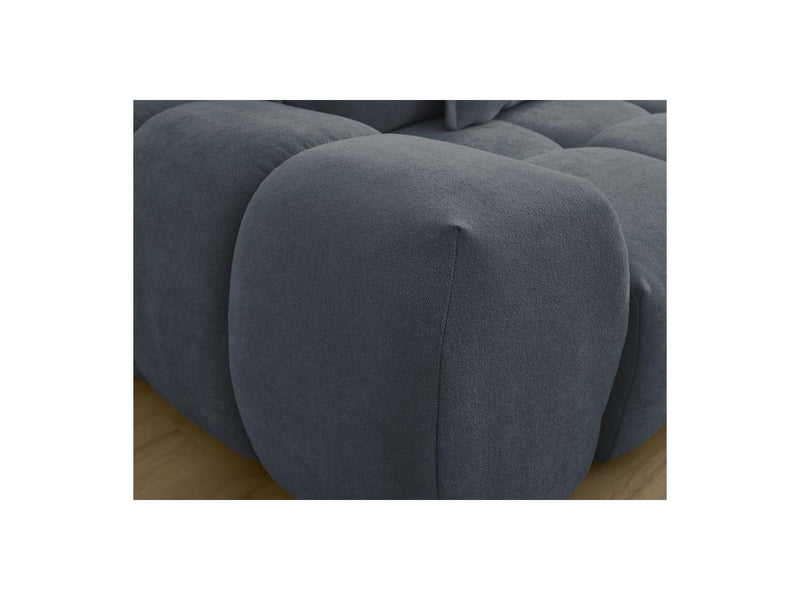 Canapé Droit Fixe 3 Places - Everest - Tissu Texturé - 5 Coussins