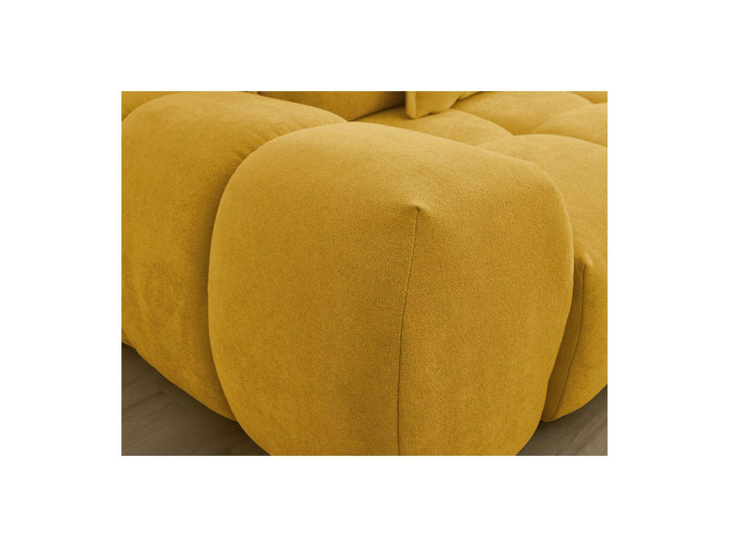 Canapé Droit Fixe 3 Places - Everest - Tissu Texturé - 5 Coussins