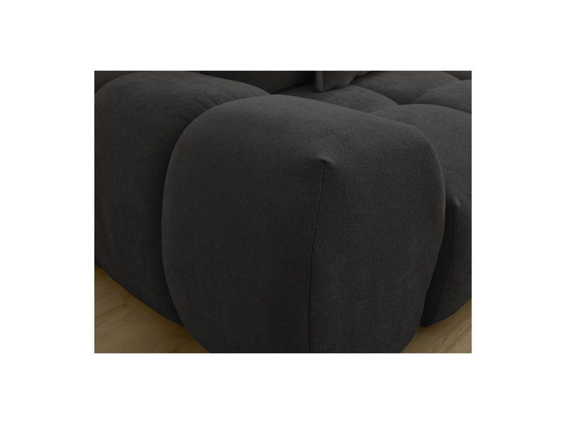 Canapé Droit Fixe 3 Places - Everest - Tissu Texturé - 5 Coussins