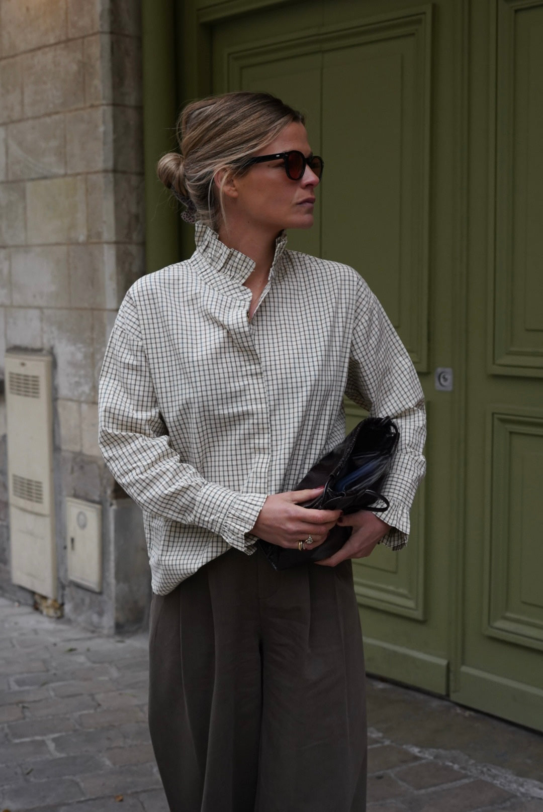 Ecru Checked Eglantine Shirt