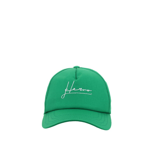 Gorra Herno Cotton Logo - Mujeres - Verde