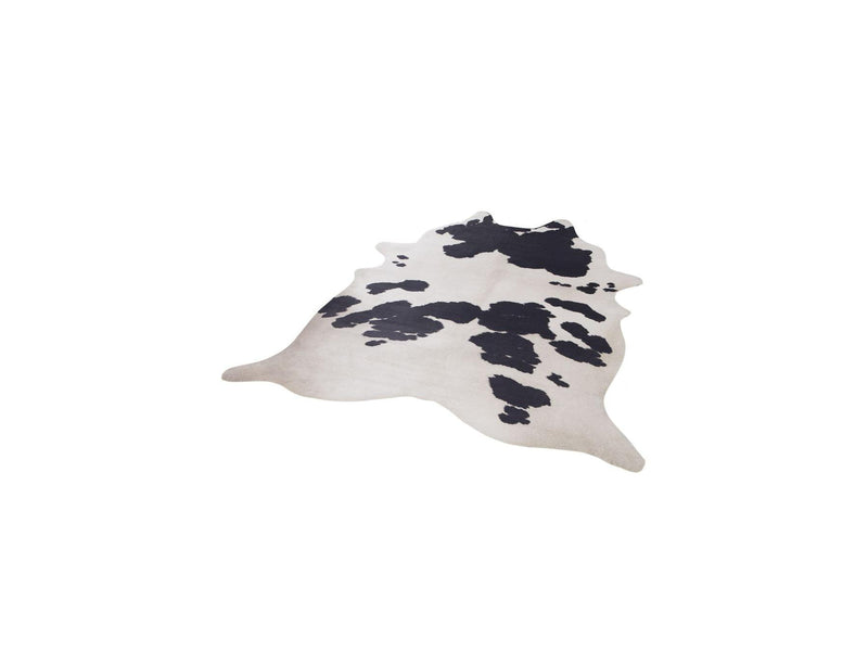 Tapis Effet Peau De Bête - Perle - Motif Vache
