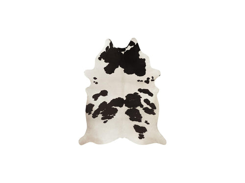 Tapis Effet Peau De Bête - Perle - Motif Vache