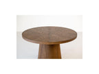 Sugiton - Set with Extendable Round Dining Table 130 to 180 cm + Set of Bastide Solid Oak Veneer Chairs - Set of 4 Chairs