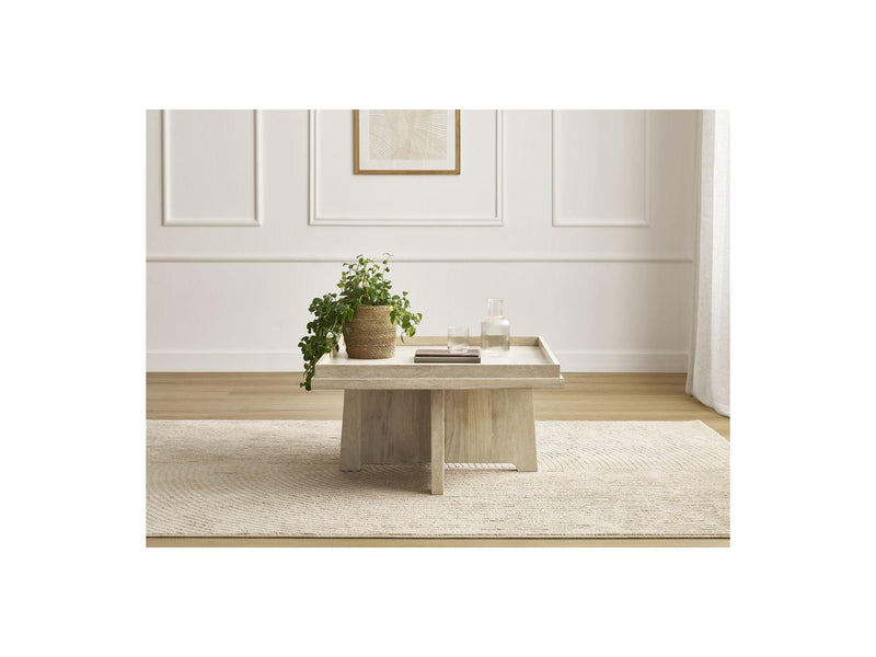 Alba - Mesa de centro cuadrada - Madera maciza de mango