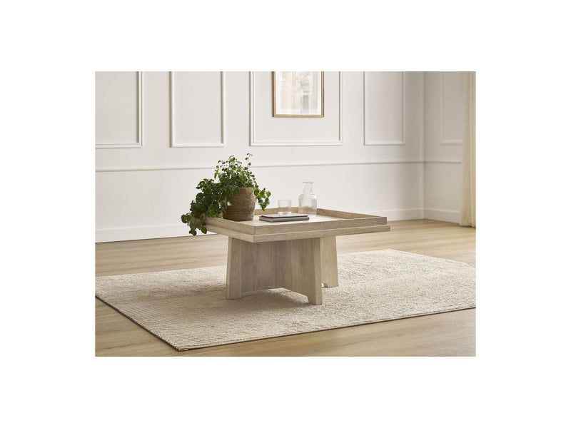 Alba - Mesa de centro cuadrada - Madera maciza de mango