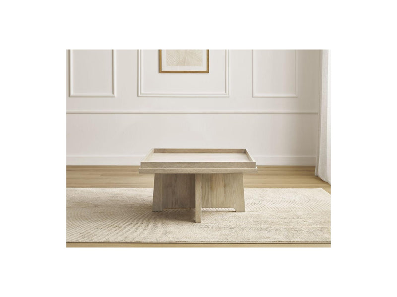 Alba - Mesa de centro cuadrada - Madera maciza de mango
