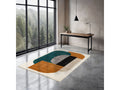 Ezio - Tapis Shaggy - Motif Abstrait - Orange