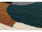 Ezio - Tapis Shaggy - Motif Abstrait - Orange