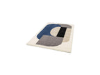 Ezio - Tapis Shaggy - Motif Abstrait - Gris
