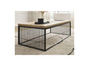 Rectangular Coffee Table - Martin - Solid Mango Wood and Metal
