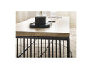 Rectangular Coffee Table - Martin - Solid Mango Wood and Metal